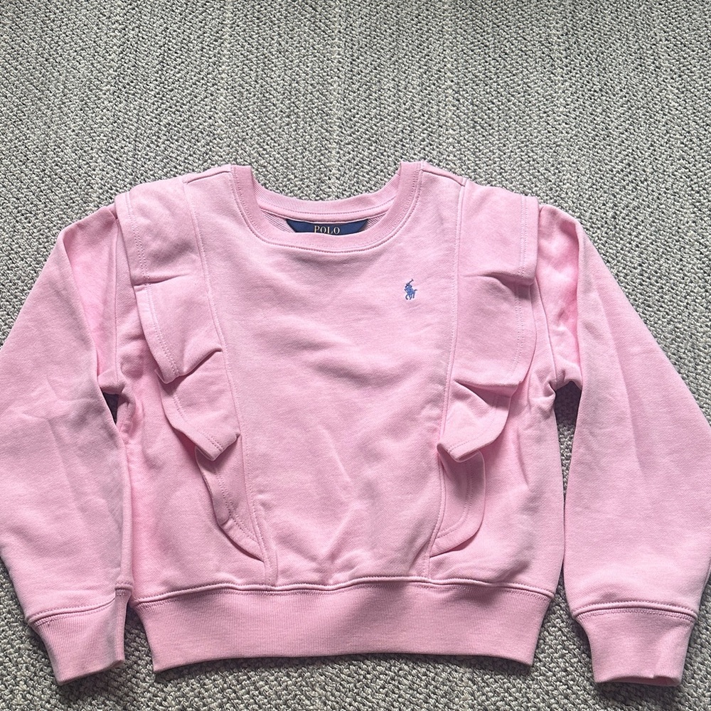 Polo by Ralph Lauren Kids Light Pink Long Sleeve Sweatshirt